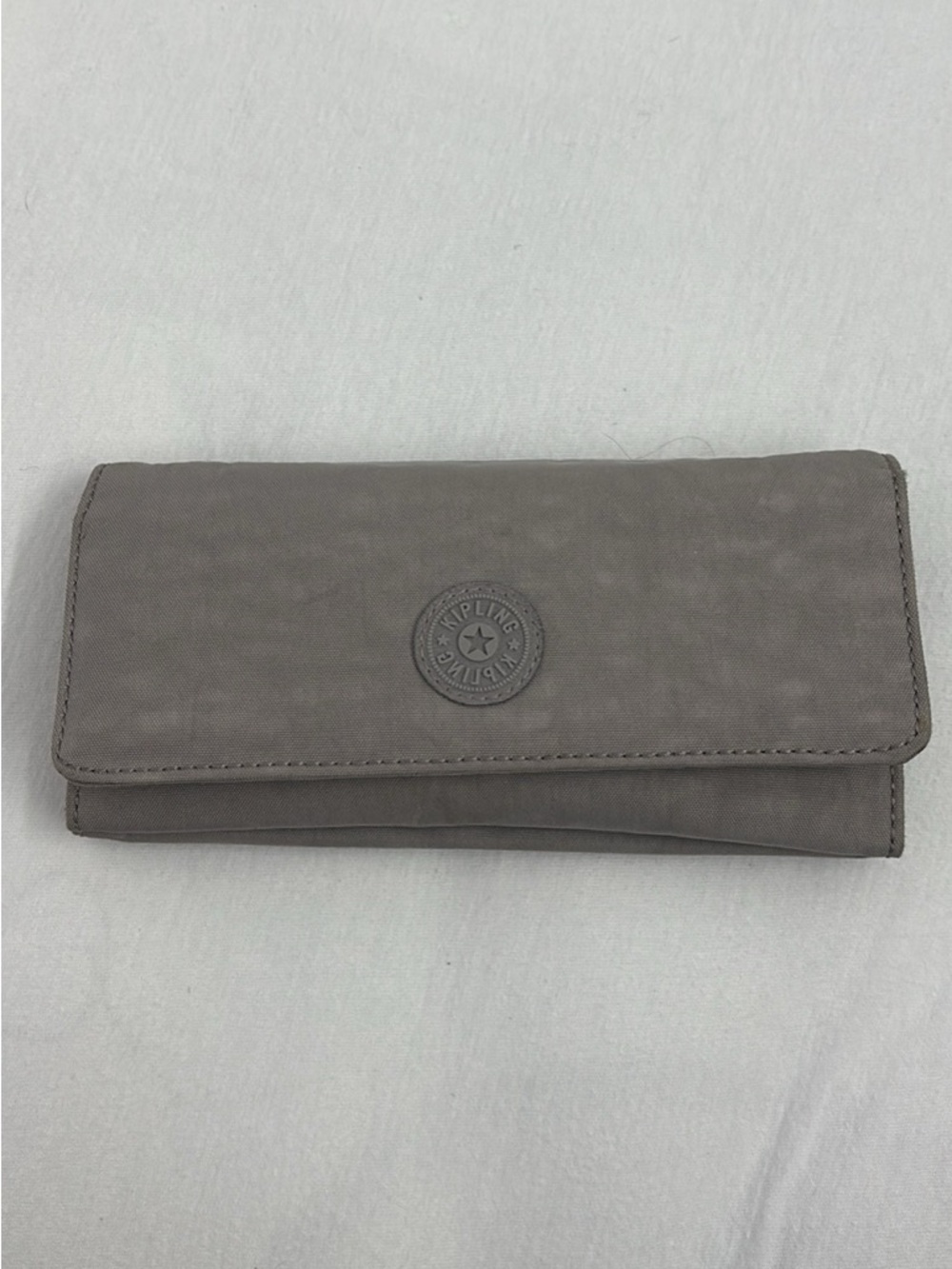Kipling Taupe Fold-Over Wallet
